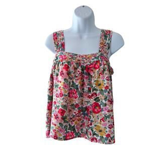 Natural Life Floral Tank Top Women's Small Bloomcore Resort Wear